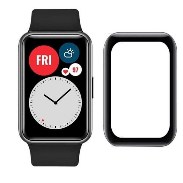 Huawei Watch Fit FullFrame 3D Tempered Glass 0,26mm 9H Transparent