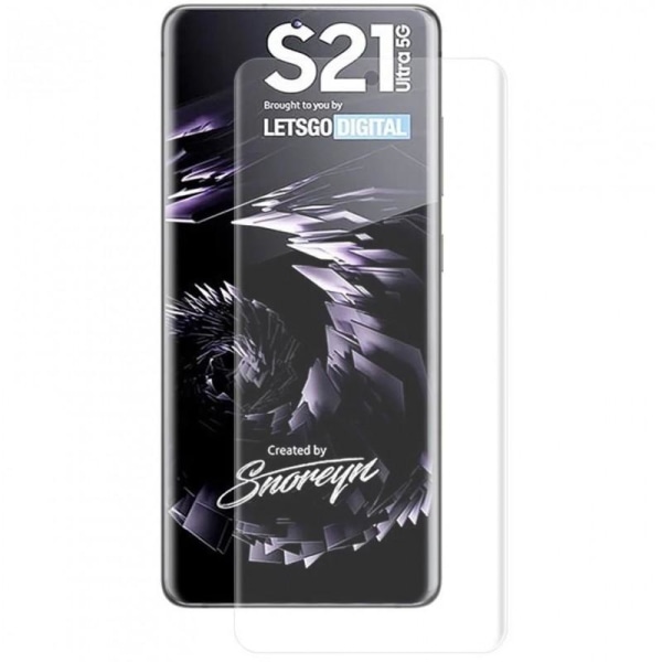Samsung S21 Ultra Comprehensive 3D PET -näytönsuoja Transparent