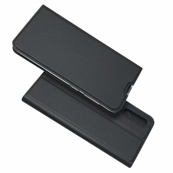 Samsung A50 Exclusive Flip Case Smooth-kortspor (SM-A505FN / DS) Black