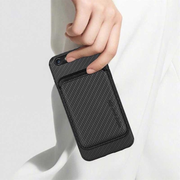 iPhone 7/8/SE (2020&2022) Stødsikkert etui med magnetkortholder Magsafe RFID Black