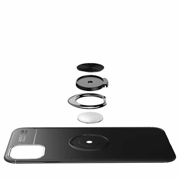 iPhone 11 Pro Praktisk Stöttåligt Skal med Ringhållare V3 Svart