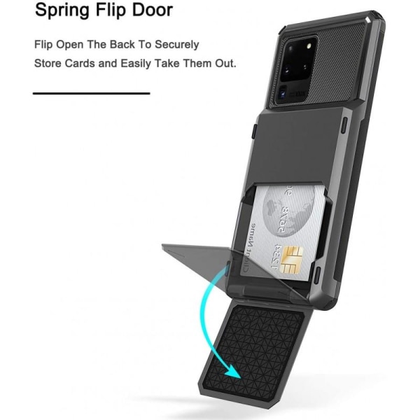 Samsung S20 Ultra iskunkestävä kotelo Void-korttipaikalla Black
