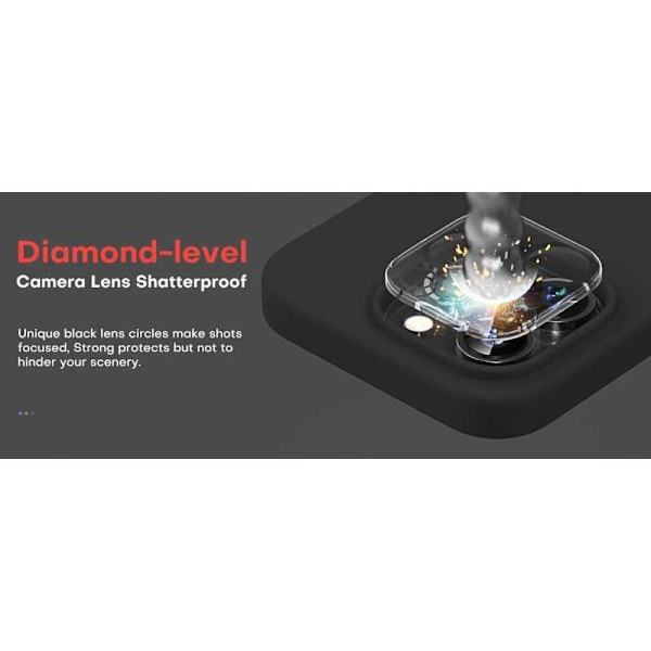 3in1 Gummibelagt Stilrent Skal iPhone 11 Pro Max - Svart