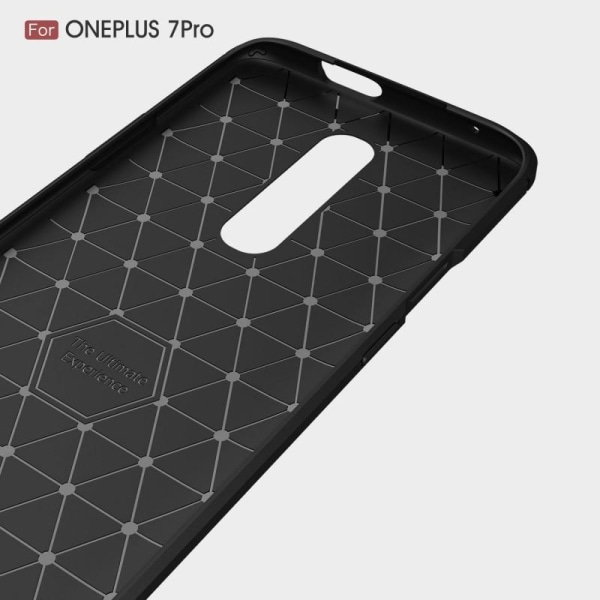 Oneplus 7 Pro Iskunkestävä Iskunvaimennuskuori SlimCarbon Black