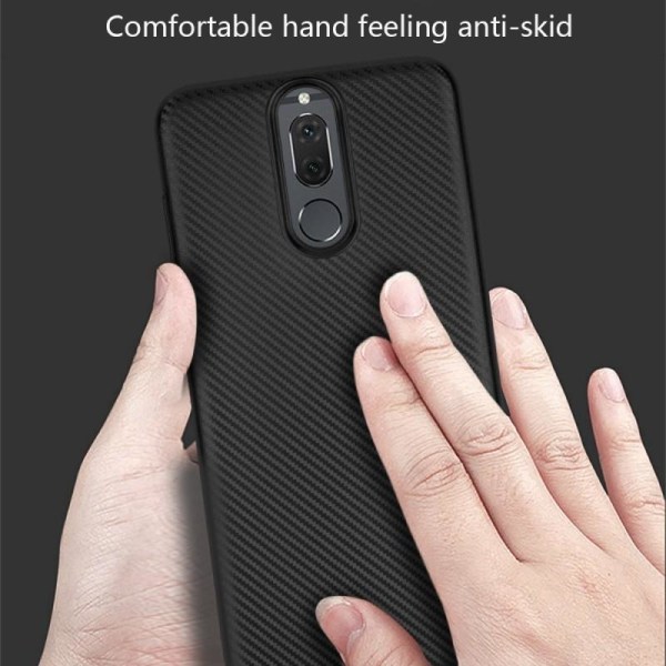 Huawei Mate 10 Lite iskunkestävä suojus FullCarbon V2 Black