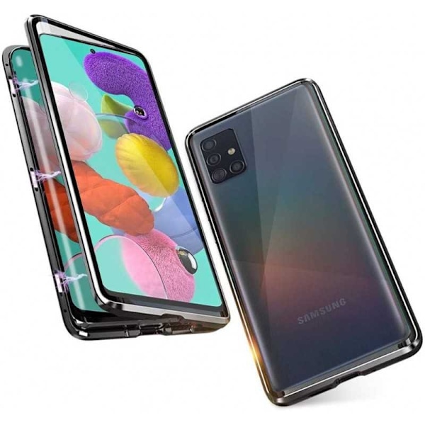 Samsung A71 Heltäckande Premium Skal Glassback V4 Transparent