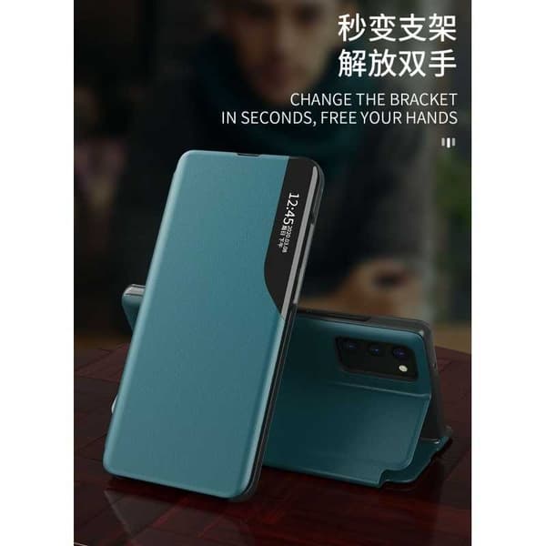 Samsung A32 5G Case Tech-Protect Smart View - musta Green