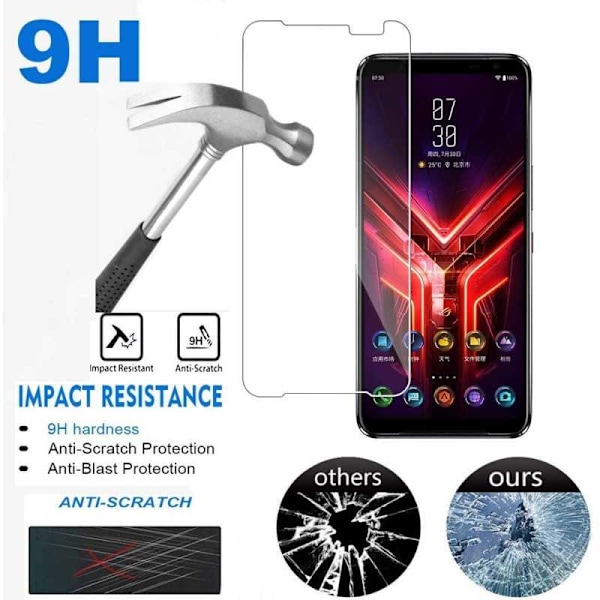 ROG Phone 3 Härdat glas 0.26mm 2.5D 9H Transparent