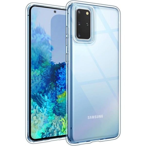 Samsung S20 Plus Stötdämpande Skal med Repfri Plexiglas Svart
