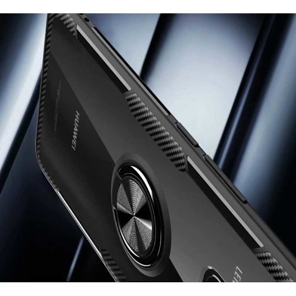 Xiaomi Poco X3 NFC Praktisk Stöttåligt Skal med Ringhållare V4 Svart