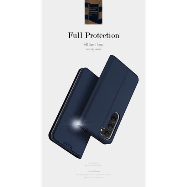 Samsung S23 FE Dux Ducis Skin Pro med Kortfack - Blå