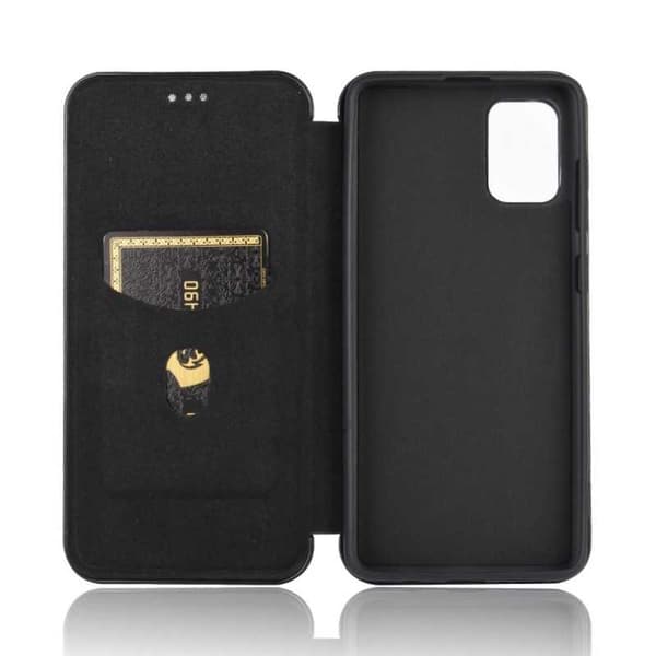 Samsung A51 Flipfodral Kortfack CarbonDreams Svart