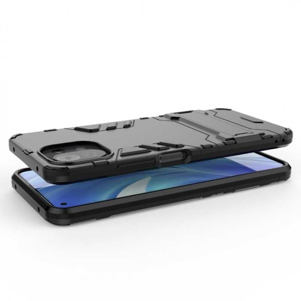 Xiaomi Mi 11 Lite iskunkestävä kotelo jalustalla ThinArmor Black