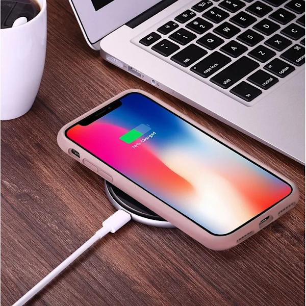 Kuminen tyylikäs suojakuori 3in1 iPhone X / XS - vaaleanpunainen