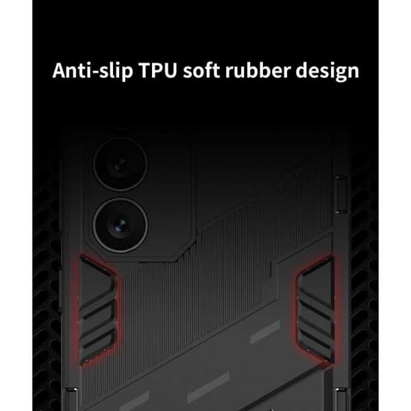 Samsung S24 Plus Iskunkestävä kotelo jalustalla ThinArmor V2 - Musta