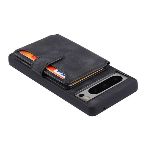 Google Pixel 8 Pro Iskunkestävä Premium Cover 7-SLOT Solid V6 Nordcell™ Black