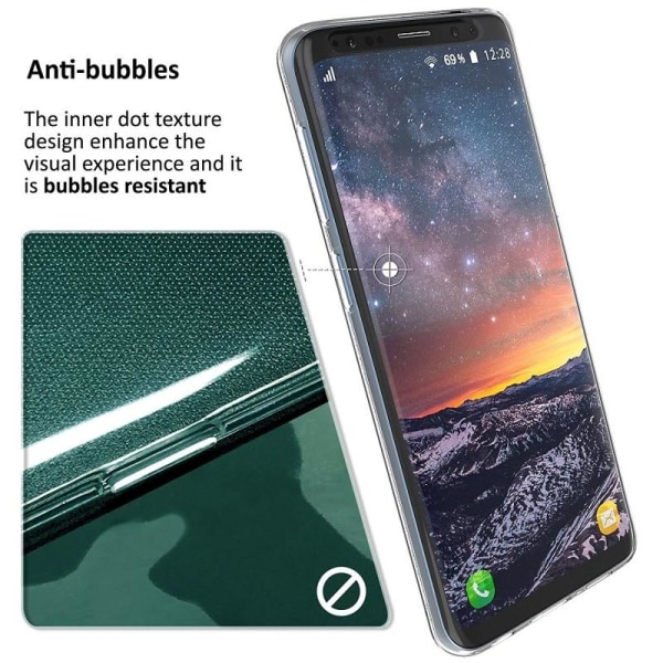 360° Heltäckande Silikonfodral Samsung S9 Plus Transparent