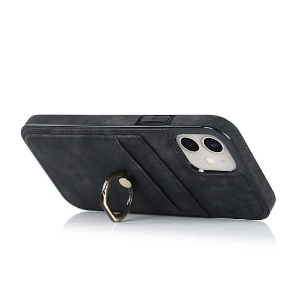 iPhone 11 Mobilskal med Korthållare Retro V4 Svart