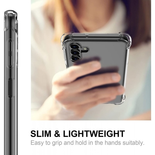 Samsung A14 5G / 4G Stöttåligt Skal med Förstärkta Hörn Transparent
