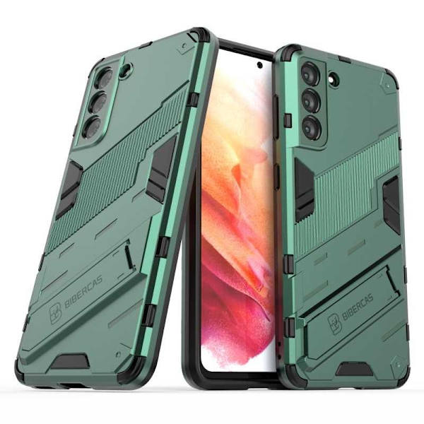 Samsung S21 Iskunkestävä kotelo jalustalla ThinArmor V2 Orange