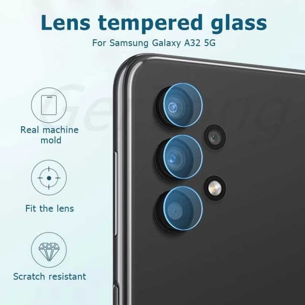 2-PACK Samsung A32 4G Kamera Linsskydd Transparent