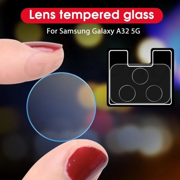 2-PACK Samsung A32 4G Kamera Linsskydd Transparent