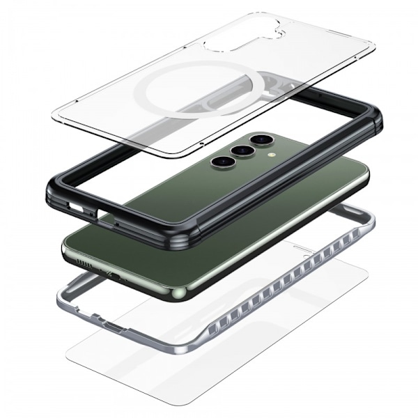 Samsung S23 FE Heltäckande Magsafe Premium 3D Skal 3in1 ThreeSixty