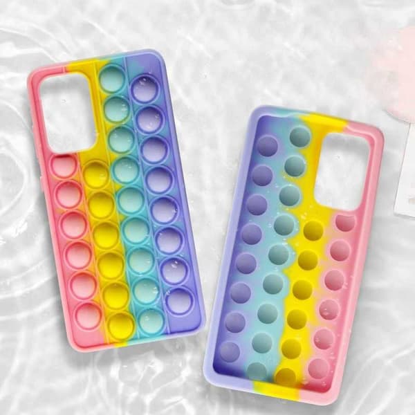 Samsung A52 / A52s 4G / 5G Skyddande Skal Fidget Toy Pop-It V2 multifärg