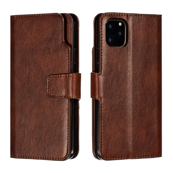 iPhone 11 Pro Max Praktisk Plånboksfodral med 12-Fack Array V4 - Brun