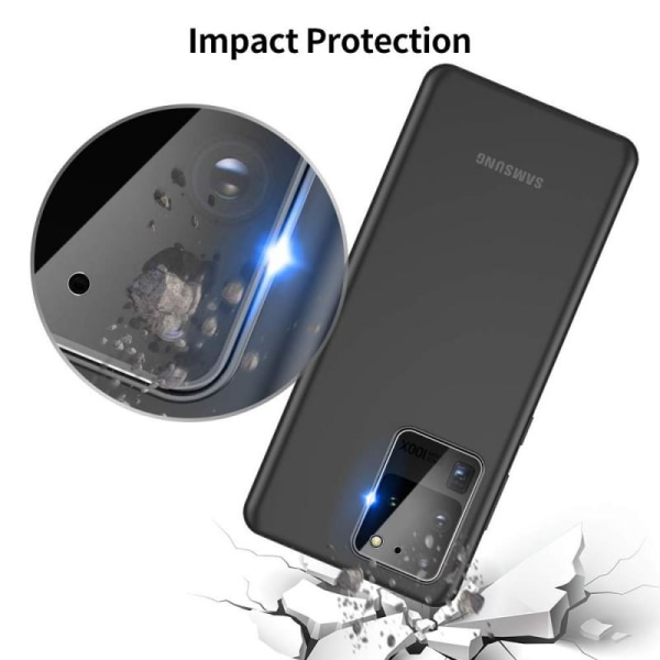2-PACK Samsung S20 Ultra Kamerabeskyttelse Lensbeskyttelse Transparent