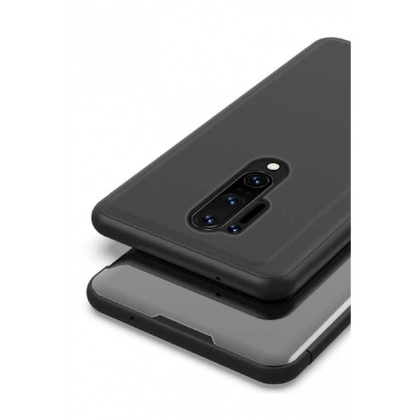 OnePlus 8 Pro Smart Flip Case Clear View Standing V2 Rocket Black