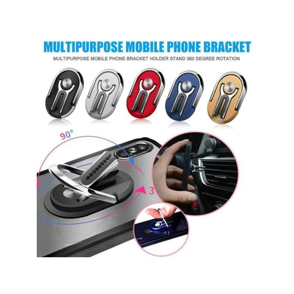 Ultratynd Mobilring / Bilholder Ventilation Silver