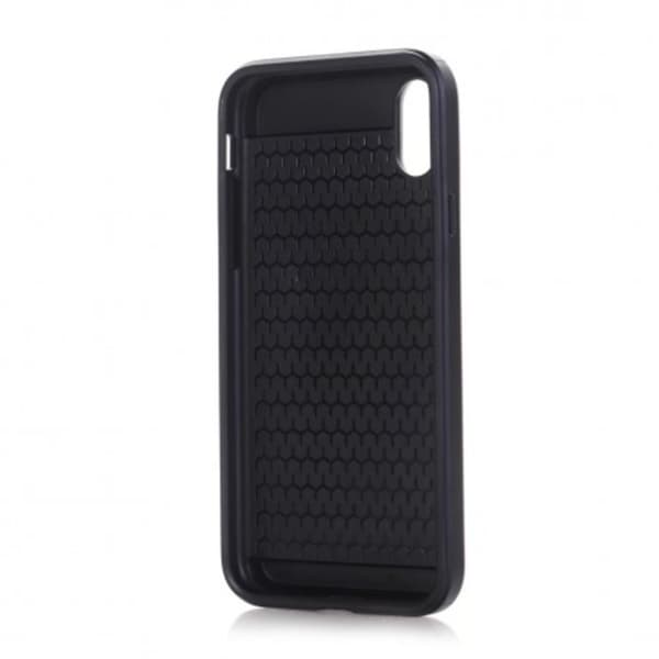 iPhone 7 | Stöttåligt Skal med Kortfack Black