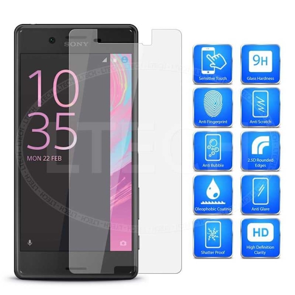 Xperia X Compact Härdat glas 0.26mm 2.5D 9H Transparent