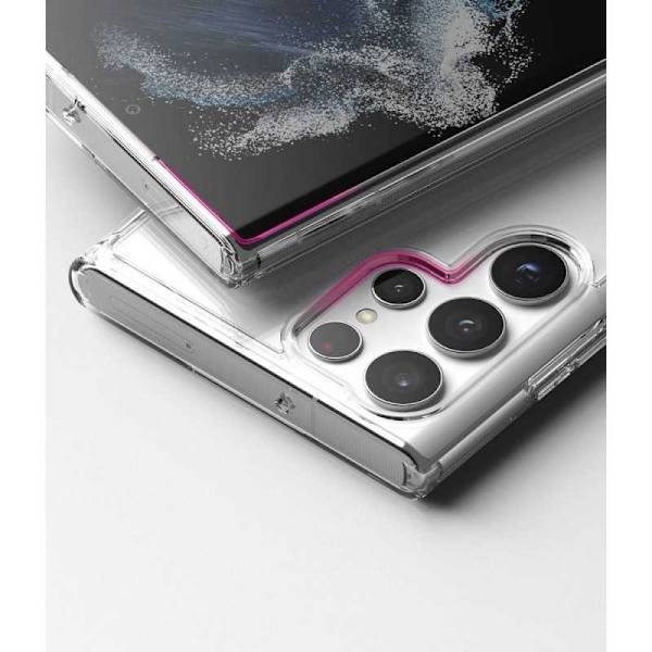 Samsung S22 Ultra stødabsorberende silikonecover Enkelt Transparent