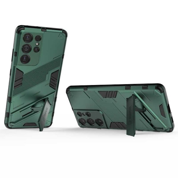 Samsung S21 Ultra Stöttåligt Skal med Kickstand ThinArmor V2 Svart