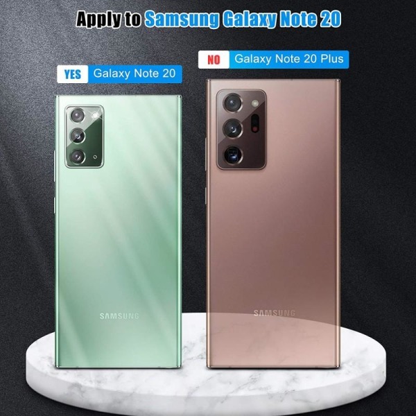 2-PACK Samsung Note 20 Kamera Linsskydd Flexibelt Glas Transparent