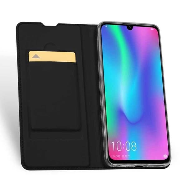 Huawei P Smart 2019 Flip Case Skin Pro korttilokerolla Black