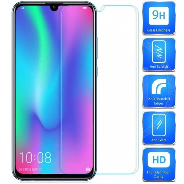 2-PAKKT Huawei P Smart 2019 Herdet glass 0,26mm 2,5D 9H Transparent