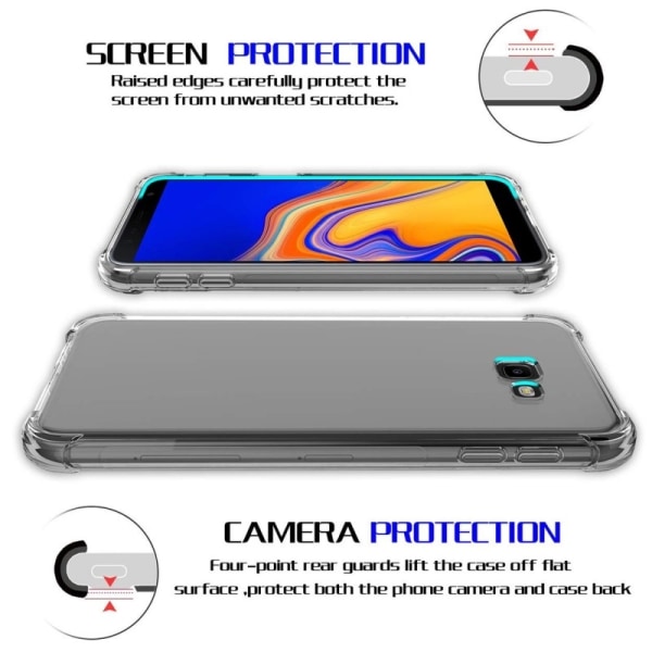 Samsung xCover 4/4S iskuja vaimentava silikonikuori Shockr Transparent
