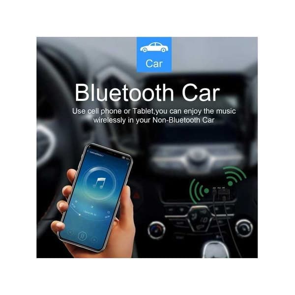 Bluetooth 5.0 lähetin/vastaanotin sovitin AUX 3.5mm Black