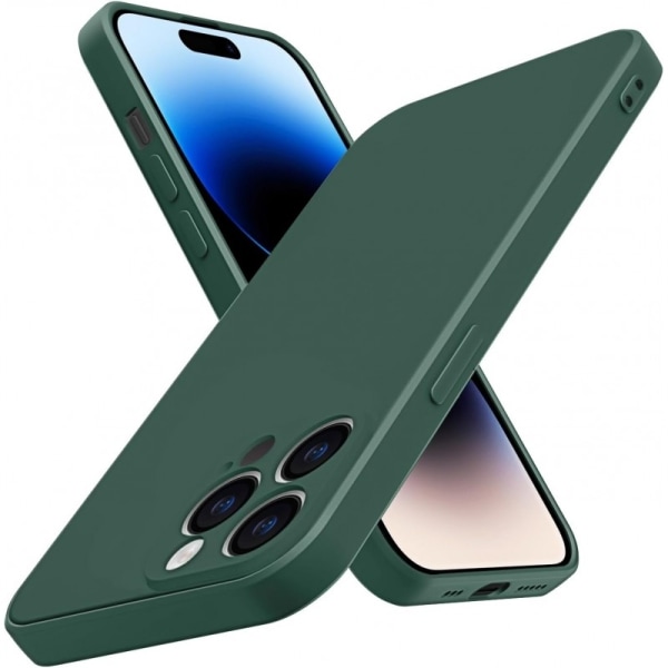 iPhone 14 Pro Max Gummieret matgrøn skalvæske - grøn