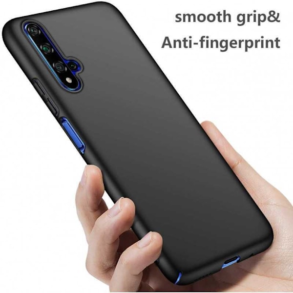 Huawei Nova 5T Ultra Thin Mattamusta Cover Basic V2 Black