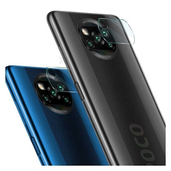 2-PACK Xiaomi Poco X3 NFC näytönsuojakameran linssi Transparent
