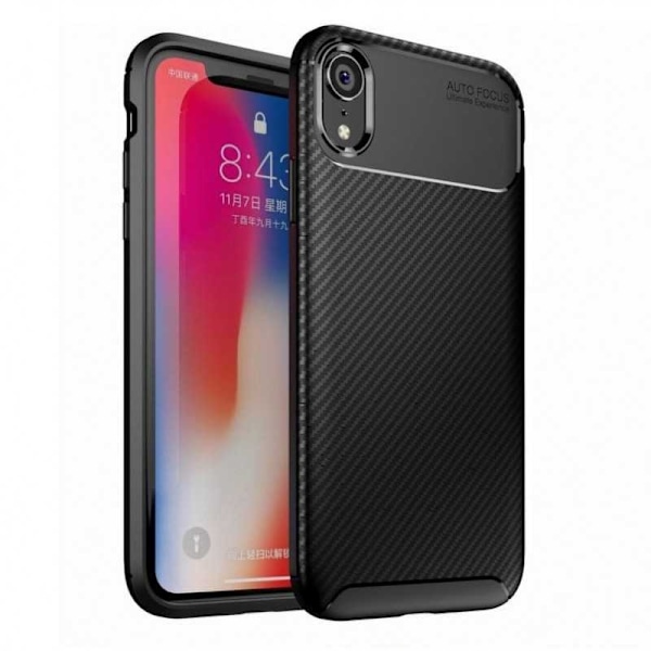 iPhone XR Stöttåligt Skal FullCarbon V4 Svart