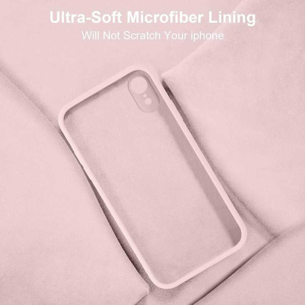 iPhone XR Gummieret mat Pink Shell Liquid - Pink