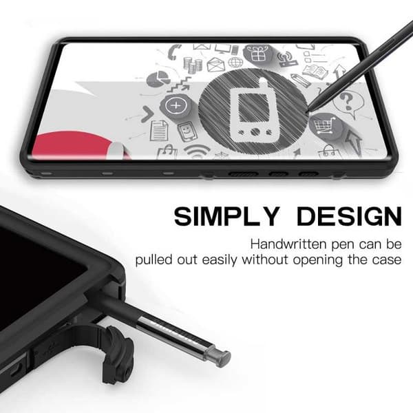 Samsung Note 20 Ultra Full Coverage Vedenpitävä Premium Cover - 2m Transparent