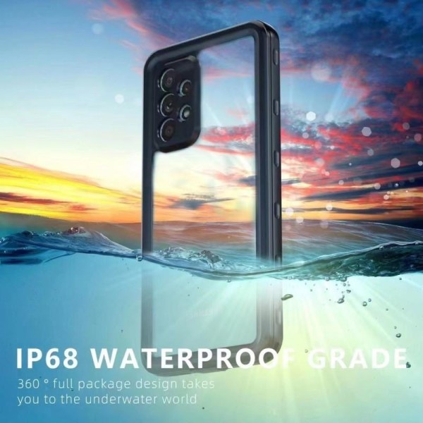Samsung A53 5G Heltäckande Vattentät Premium Skal - 2m Transparent