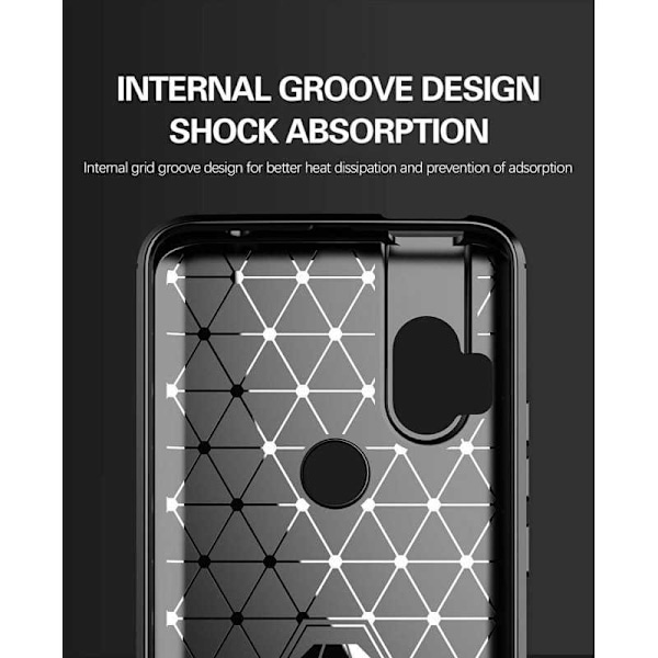 Motorola One Hyper Shockproof Shell SlimCarbon Black