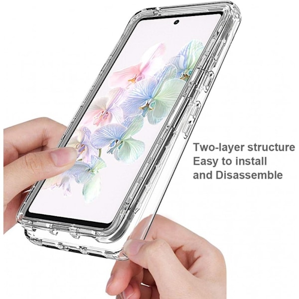 Google Pixel 7 Heltäckande Premium 3D Skal 3in1 ThreeSixty Clear